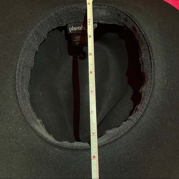 Phenix Black 100% Wool Hat - Picture 12 of 14